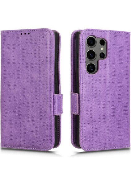 Samsung Galaxy S24 Ultra 5g 3 Kart Tutucu Görüntüleme Standı Pu Flip (Yurt Dışından)