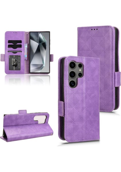 Samsung Galaxy S24 Ultra 5g 3 Kart Tutucu Görüntüleme Standı Pu Flip (Yurt Dışından)
