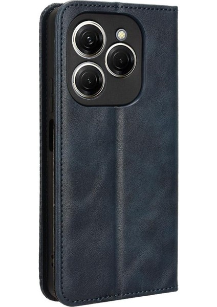 Tecno Spark 20 Pro 4g Cüzdan Manyetik Kapatma Pu Deri Için Kılıf (Yurt Dışından)