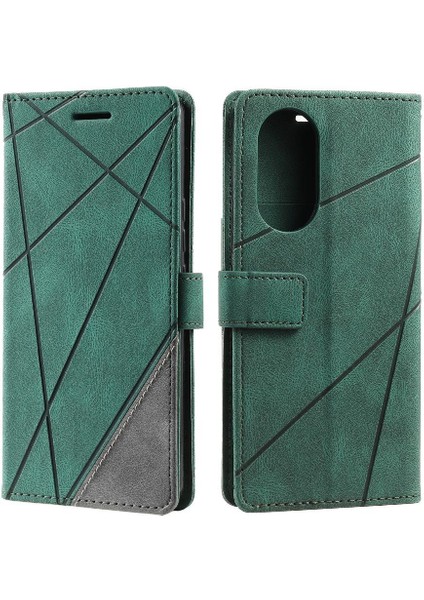 Oppo A17/A17K Manyetik Darbeye Cüzdan Flip Folio Pu Deri Için Kılıf (Yurt Dışından)