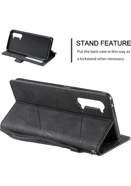 Oppo Bulmak Için Kılıf X2 Lıte Kart Tutucu Kickstand Cüzdan Flip Folio Pu (Yurt Dışından)
