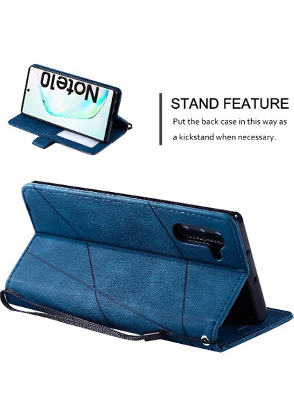 Samsung Galaxy Not 10 Için Kılıf Cüzdan Flip Folio Kart Tutucu Kickstand Pu (Yurt Dışından)