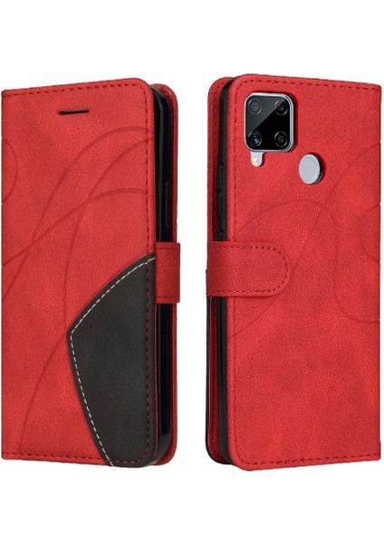 Kart Yuvası Standı Iki Renkli Realme C15 Kickstand Koruyucu Kılıf (Yurt Dışından) indirimleri