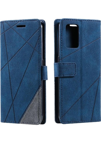 Oppo A74 4G/A95 4g Pu Deri Darbeye Kart Tutucu Kickstand Için Kılıf (Yurt Dışından)