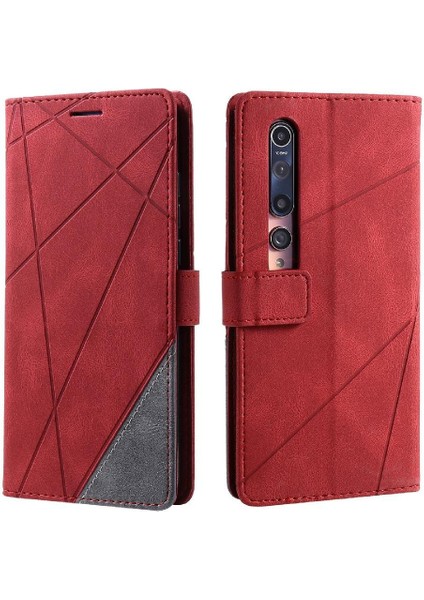 Xiaomi Mi 10/10 Pro Pu Deri Kart Tutucu Kickstand Darbeye (Yurt Dışından)