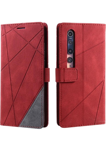 Xiaomi Mi 10/10 Pro Pu Deri Kart Tutucu Kickstand Darbeye (Yurt Dışından)