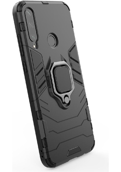 Huawei Y6P Askeri Damla Koruma Kickstand Için Kılıf 360 &deg; Dönen Halka (Yurt Dışından) modelleri