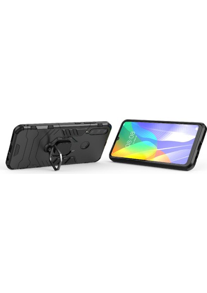 Huawei Y6P Askeri Damla Koruma Kickstand Için Kılıf 360 &deg; Dönen Halka (Yurt Dışından) fırsatları
