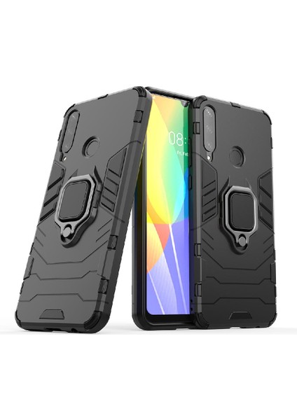 Huawei Y6P Askeri Damla Koruma Kickstand Için Kılıf 360 &deg; Dönen Halka (Yurt Dışından) indirimleri