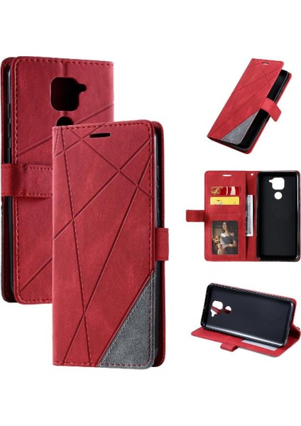 Xiaomi Redmi Not 9 Için Kılıf Pu Deri Kart Tutucu Kickstand Manyetik (Yurt Dışından)