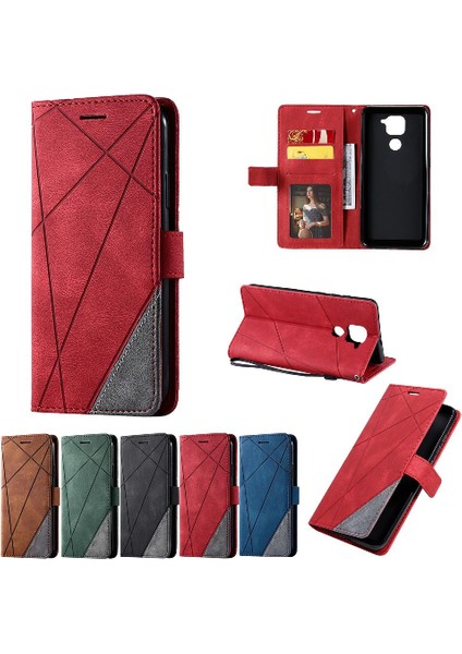 Xiaomi Redmi Not 9 Için Kılıf Pu Deri Kart Tutucu Kickstand Manyetik (Yurt Dışından)