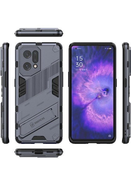 Oppo Bulmak Için Kılıf X5 Pro 5g Sağlam Askeri Koruyucu Kapak Kickstand (Yurt Dışından)