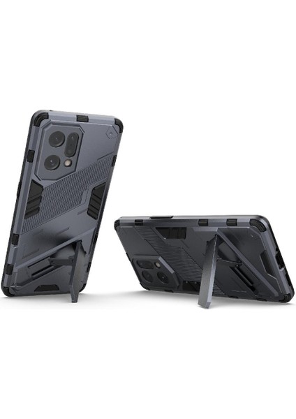 Oppo Bulmak Için Kılıf X5 Pro 5g Sağlam Askeri Koruyucu Kapak Kickstand (Yurt Dışından)