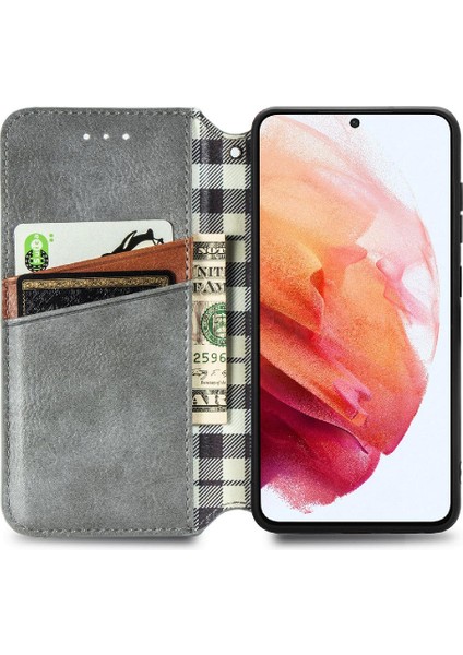Samsung Galaxy S21FE Cüzdan Fonksiyonu Için Kılıf Moda Tasarım Deri Kılıf (Yurt Dışından) modelleri