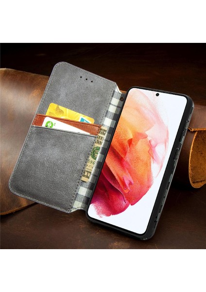 Samsung Galaxy S21FE Cüzdan Fonksiyonu Için Kılıf Moda Tasarım Deri Kılıf (Yurt Dışından) fırsatları