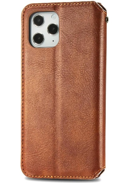Apple IPhone 12 Için Kılıf Promax Deri Kılıf Cüzdan Fonksiyonu Moda Flip (Yurt Dışından) modelleri
