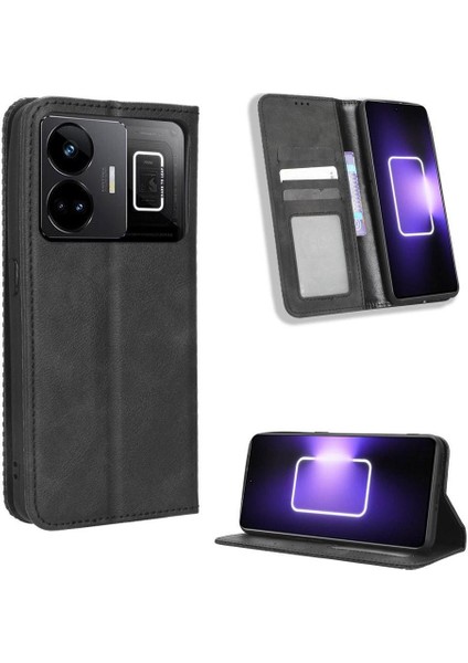 Realme Gt Neo 5 Cüzdan Pu Deri Manyetik Kapatma Için Kılıf (Yurt Dışından)