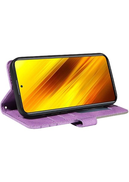 Xiaomi Poco X3/x3 Pro/x3 Nfc Kickstand Koruyucu Pu Deri Flip Case (Yurt Dışından)