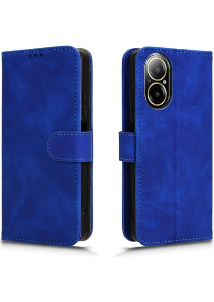 Oppo Realme C67 4g Deri Kart Sahibi ile Folio Flip Case Için Kılıf (Yurt Dışından)