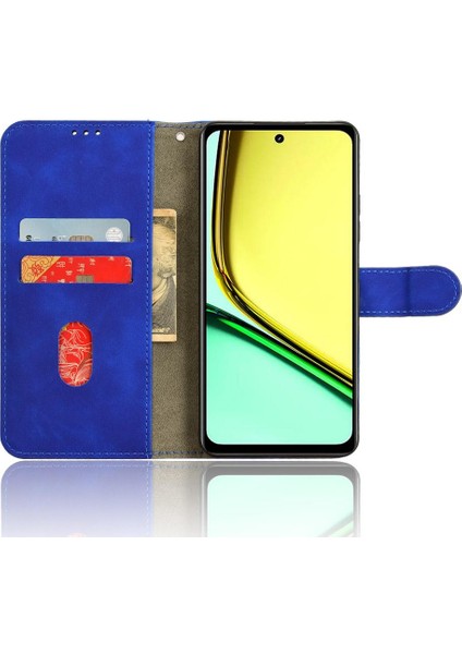 Oppo Realme C67 4g Deri Kart Sahibi ile Folio Flip Case Için Kılıf (Yurt Dışından) modelleri
