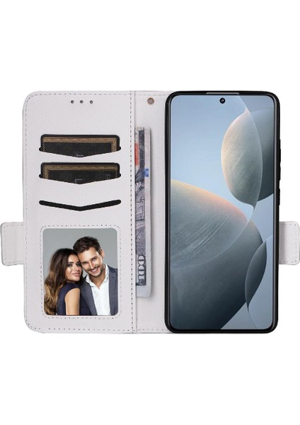 Xiaomi Poco X6 Pro Pu Deri Manyetik Yan Toka Cüzdan Kartı (Yurt Dışından)