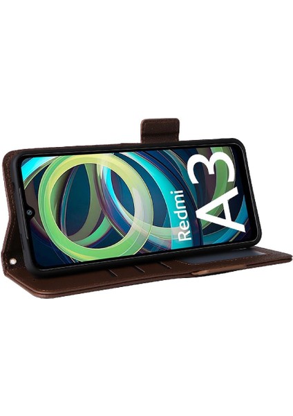 Xiaomi Redmi A3 Cüzdan Için Kılıf Yan Toka Pu Deri Manyetik Kart Yuvaları (Yurt Dışından) indirimleri