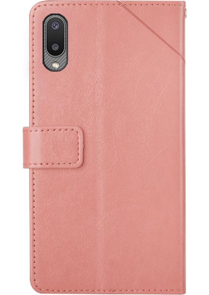 Samsung Galaxy A02 Telefon Kılıfı Için Kılıf Kickstand Dayanıklı Deri Cüzdan (Yurt Dışından)