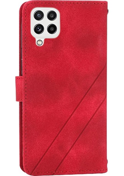 Samsung Galaxy A22 4g Için Filp DURUMDA/M22 Kredi Kartı Tutucu Kickstand Pu (Yurt Dışından)