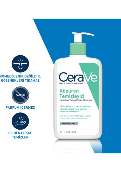 Cerave Köpüren Temizleyici 473 ml