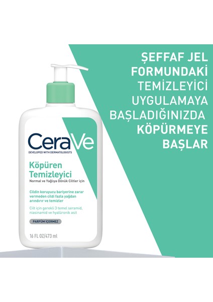 Cerave Köpüren Temizleyici 473 ml