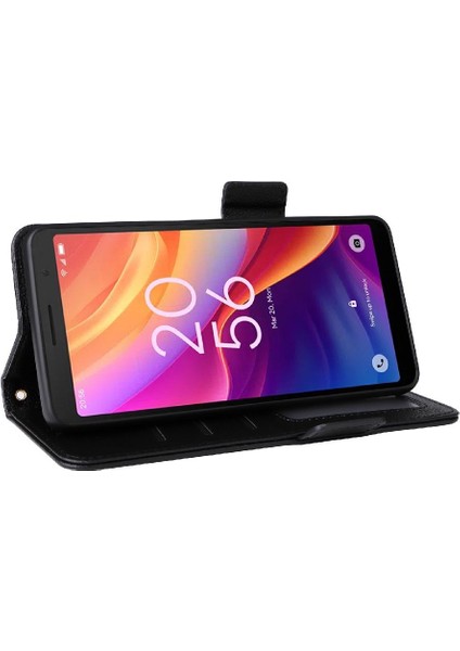 Tcl 501 4g Kart Yuvaları Tutucu Için Kılıf Pu Deri Manyetik Cüzdan Yan (Yurt Dışından) modelleri