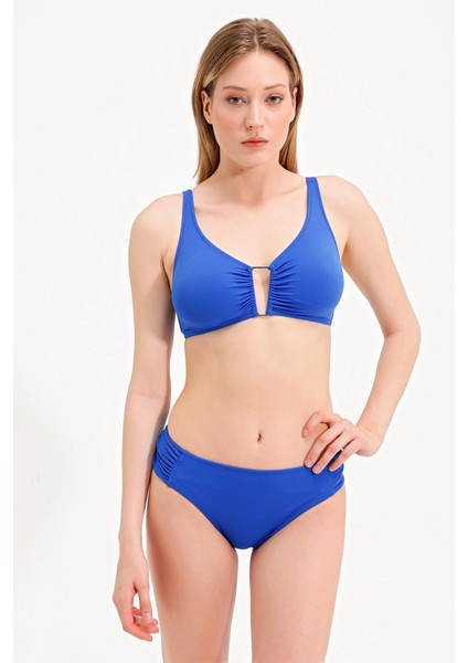 Global Gümüş Aksesuarlı Toparlayıcı Bikini