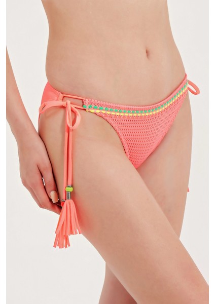 Global Cam Boncuk Detaylı Bikini Alt