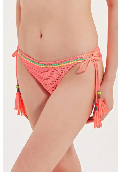 Global Cam Boncuk Detaylı Bikini Alt