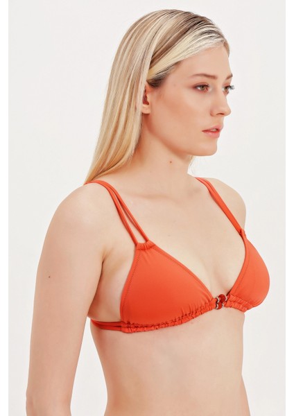 Global Cam Aksesuar Detaylı Üçgen Bikini