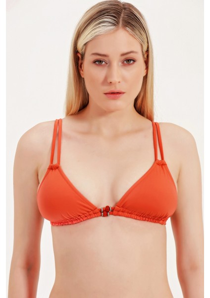 Global Cam Aksesuar Detaylı Üçgen Bikini