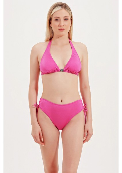 Global Yüksel Bel Yan Büzgülü Bikini Alt
