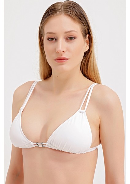 Global Aksesuar Detaylı Üçgen Bikini Üst fırsatları