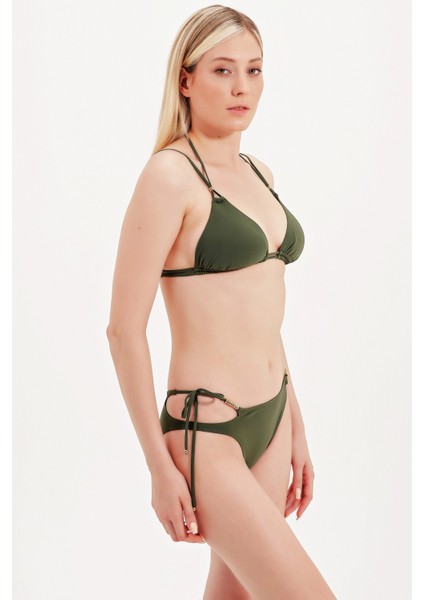 Global Gold Aksesuarlı Üçgen Bikini