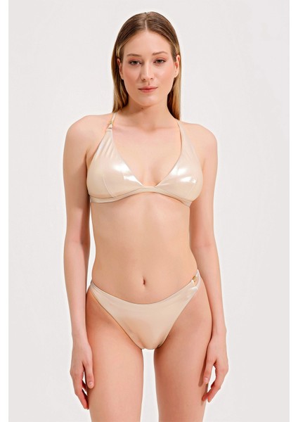 Gold Detaylı Üçgen Bikini