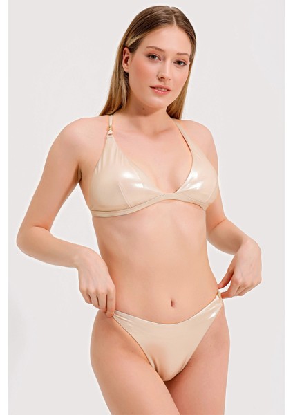 Gold Detaylı Üçgen Bikini