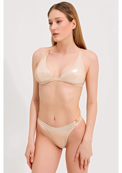 Gold Detaylı Üçgen Bikini