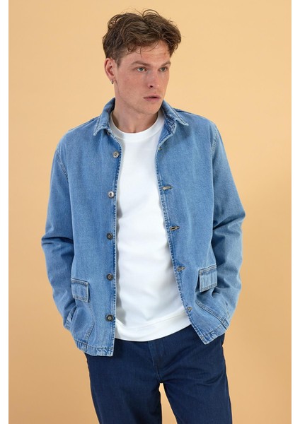 Erkek Tom Sky Blue Jean Ceket fiyatları