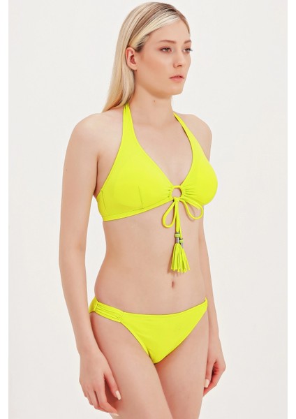 Global Önü Büzgülü Bikini Üst fiyatları