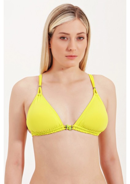 Global Cam Aksesuar Detaylı Üçgen Bikini
