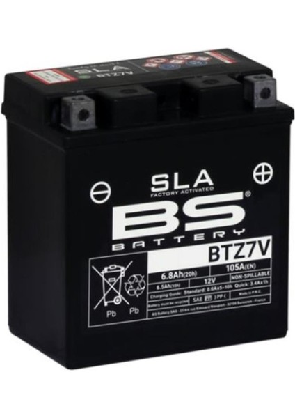 Motosiklet Aküsü BTZ7V (Sla)