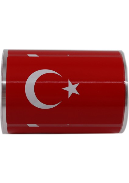 Kuşe Rulo Türk Bayrağı Etiketi 90MM x 60MM 300 Adet fiyatları