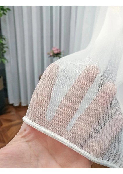Sık Pile Bambu Şantuklu Ütü Istemez Kırışmaz Tül Perde