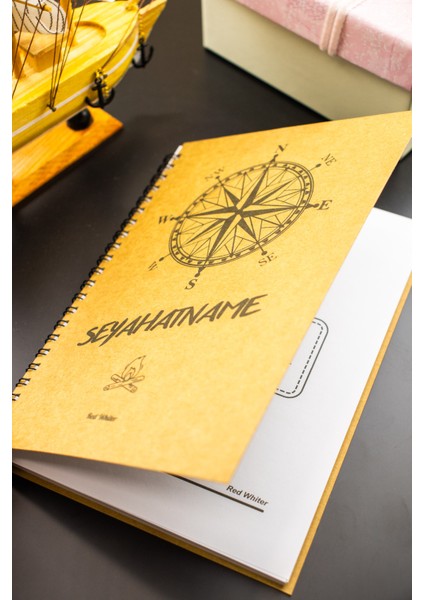 Hediyelik - A5 Notebook Seyahat Günlüğü Macera Defteri Kraft Kapak modelleri