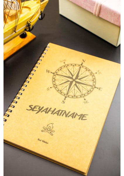 Hediyelik - A5 Notebook Seyahat Günlüğü Macera Defteri Kraft Kapak fırsatları